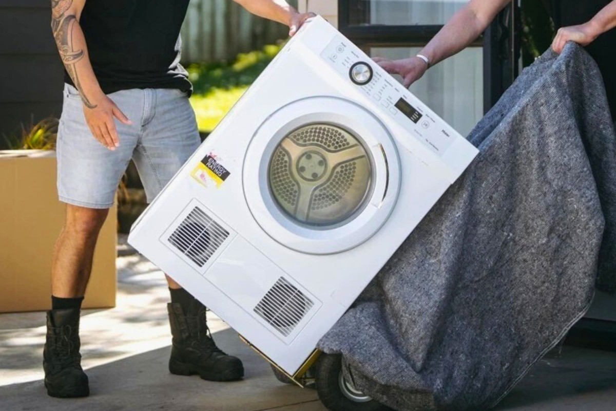 How to move a washing machine