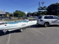 Sail boat 13ft catamaran with trailer