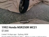 Motorcycle Honda Nsr250