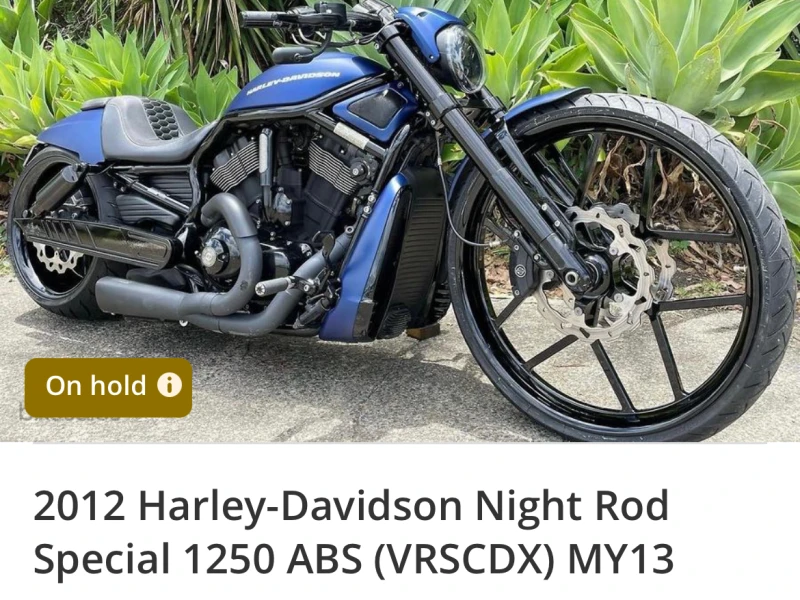 Motorcycle Harley Davidson Nightrod special