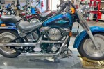 Motorcycle Harley Davidson FLSTF Fat Boy