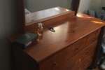 Refrigerator, Washing machine, Chest of drawers x 3, Desk