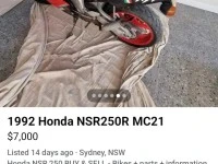 Motorcycle Honda Nsr250