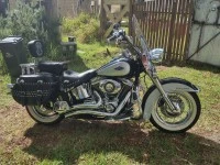 Motorcycle harley davidson heratage softail