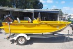 Motor boat Savage Jabiru 4.3 metres on registered trailer with 40hp ou...