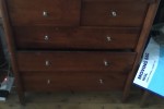 Refrigerator, Washing machine, Chest of drawers x 3, Desk