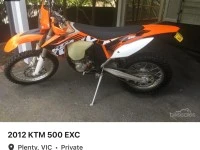 Motorcycle Ktm 500exc