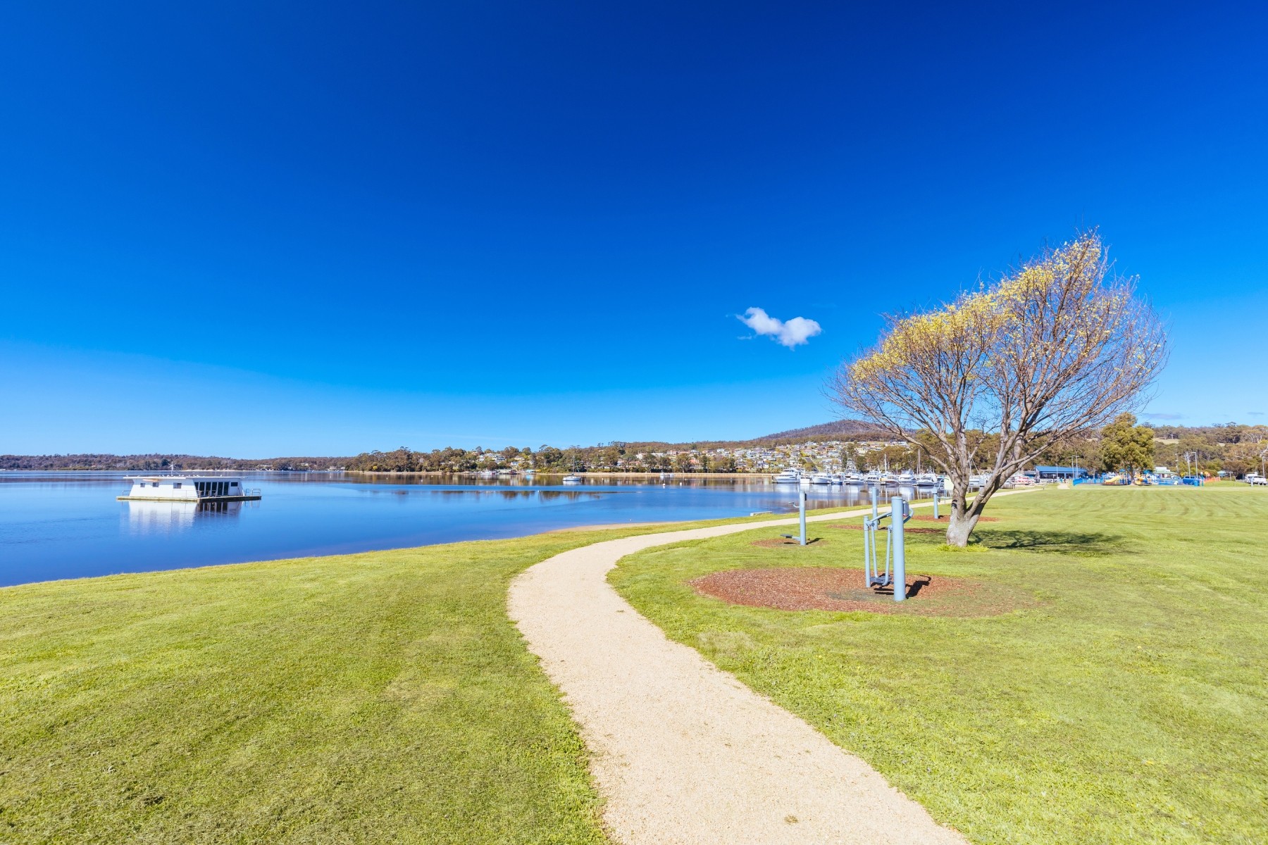 View towards St Helens waterfront, Tasmania