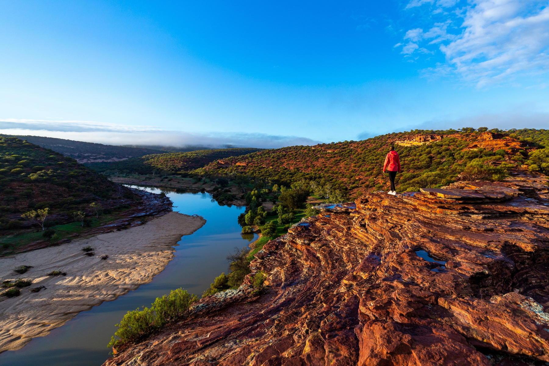 girl at kalbarri national park in western australia