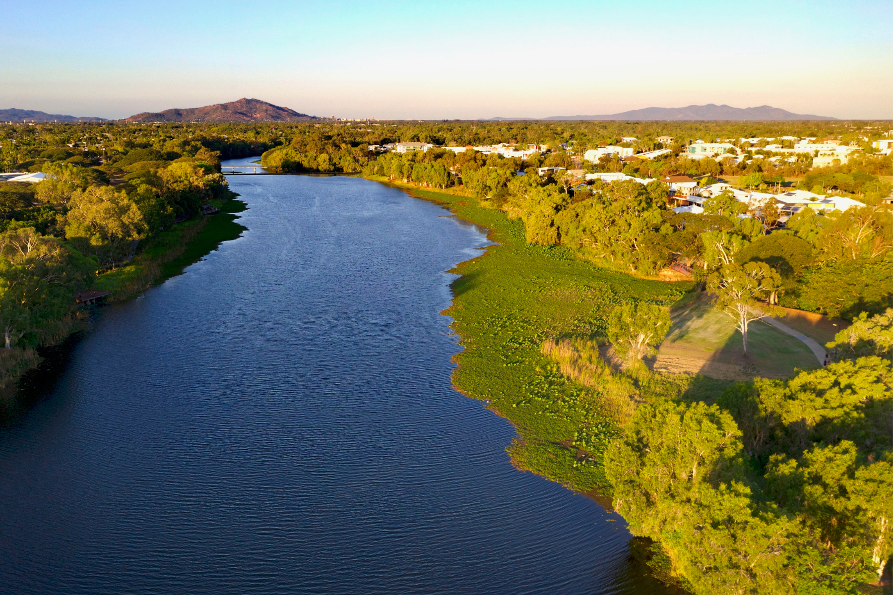 Drone Photos of Ross River, Townsville, in Douglas/Cannon Park area