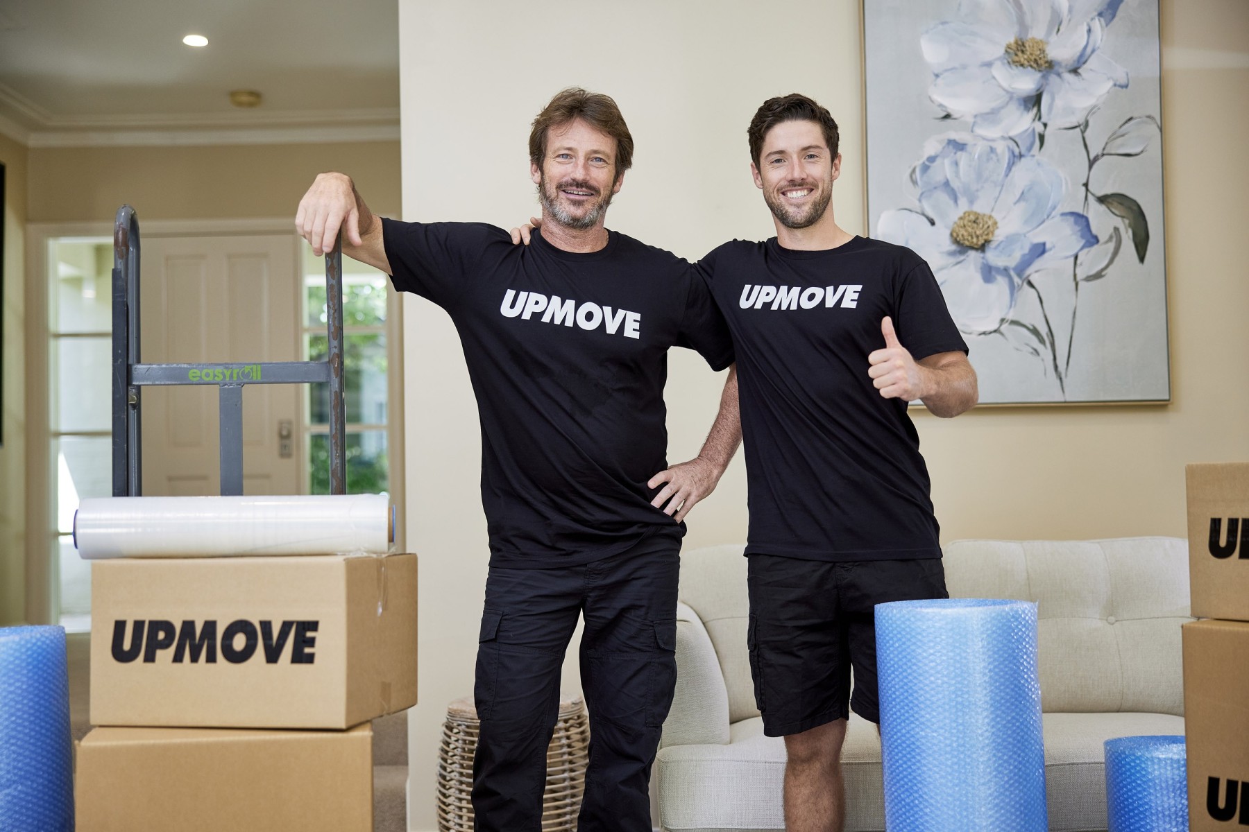 A professional moving team ready to make moving day smooth and stress-free