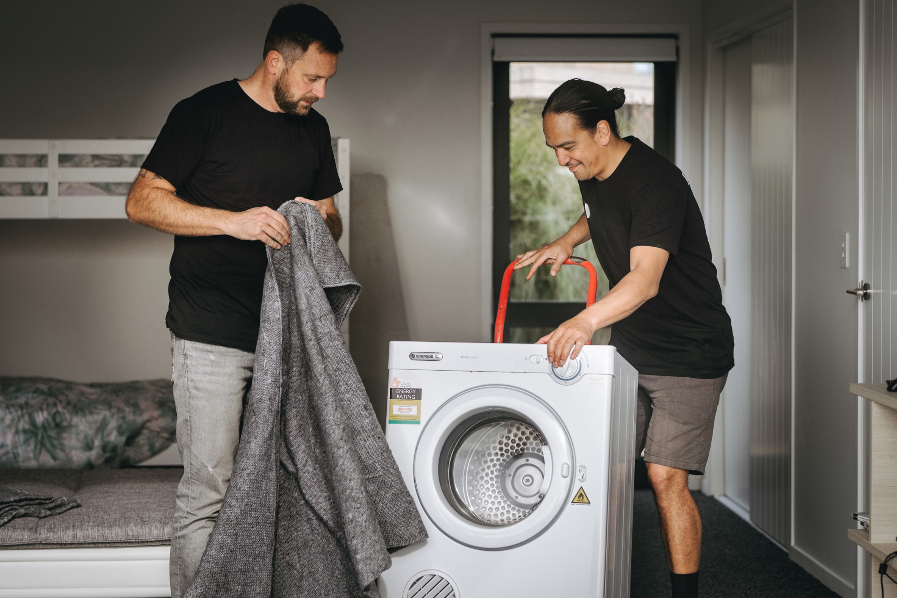 removalists with washing machine