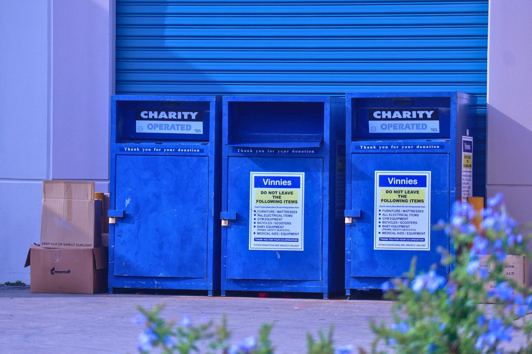 Drop-off point for charity donations Australia