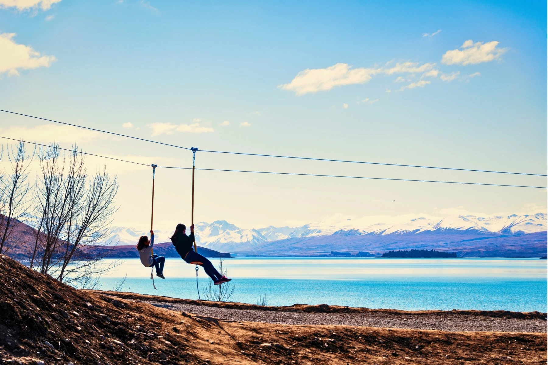 Kids enjoying outdoor living in New Zealand