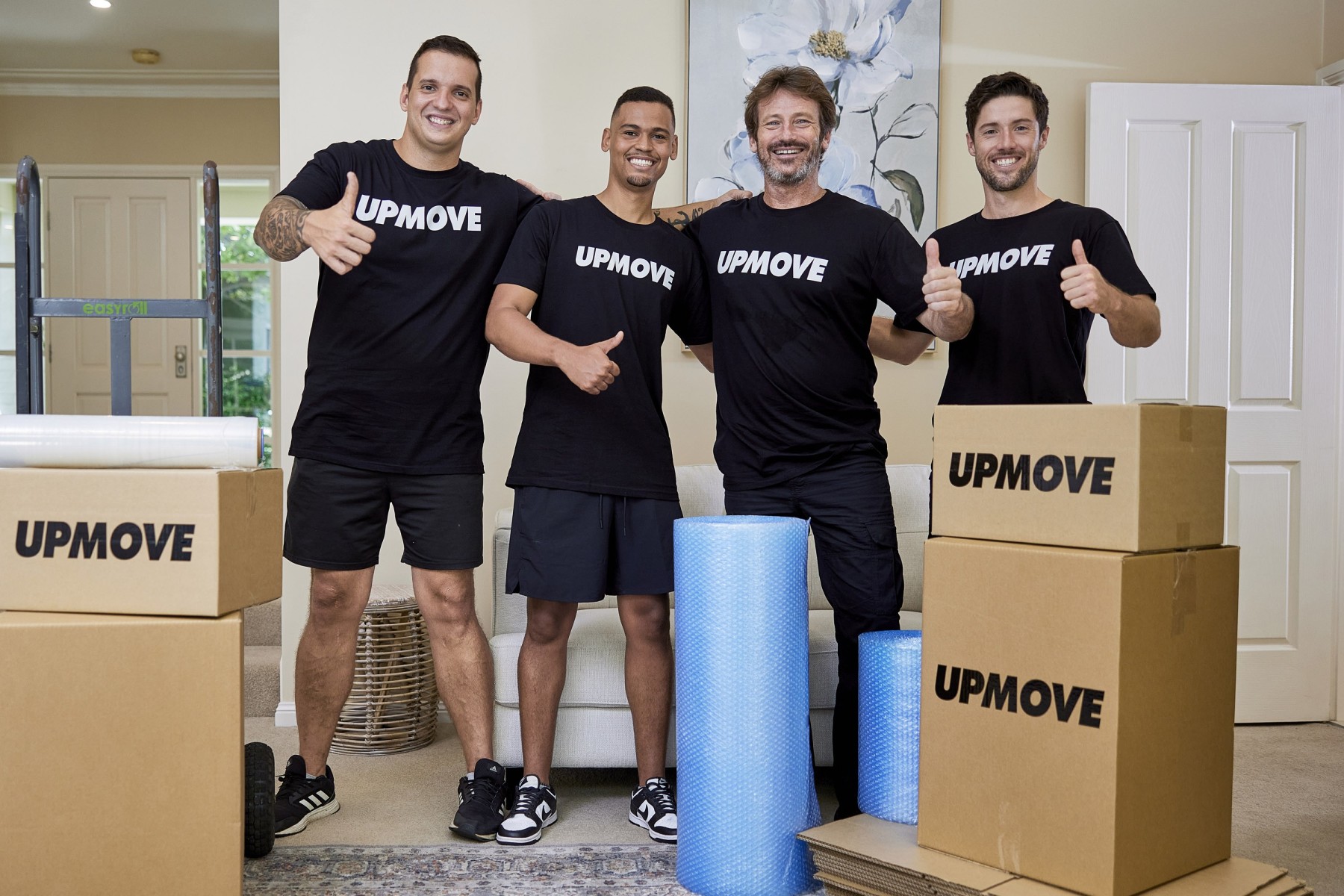 Professional moving team ready to ensure a smooth moving day