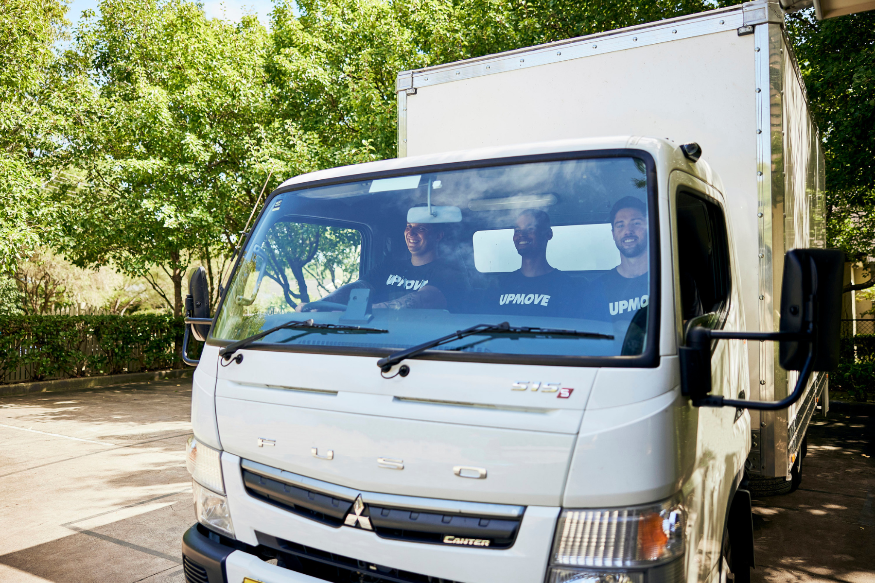 Upmove furniture removal team in truck to collect bulky waste in Sydney