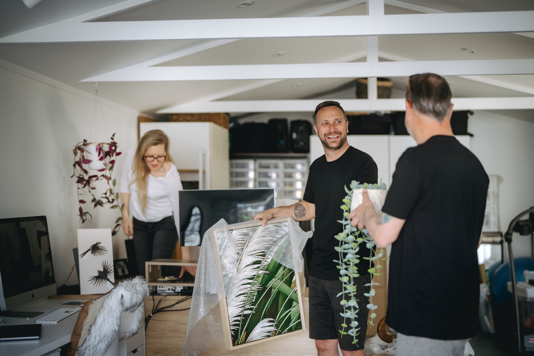 removalists with woman 