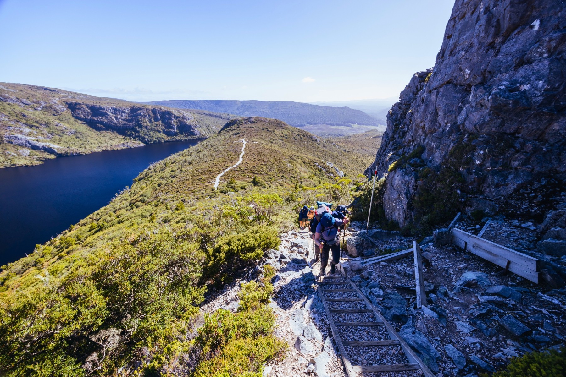 Hikers exploring iconic Cradle Mountain