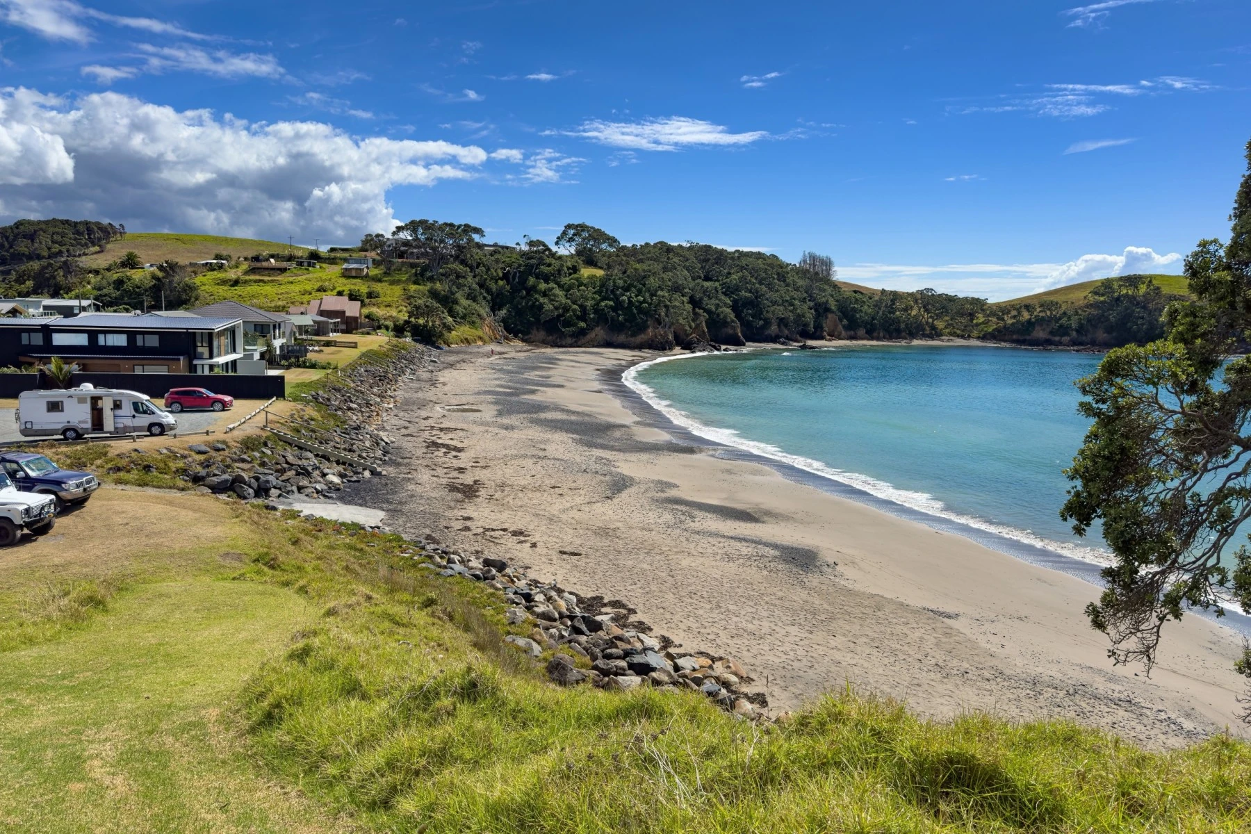 View of slower pace of life in rural New Zealand setting