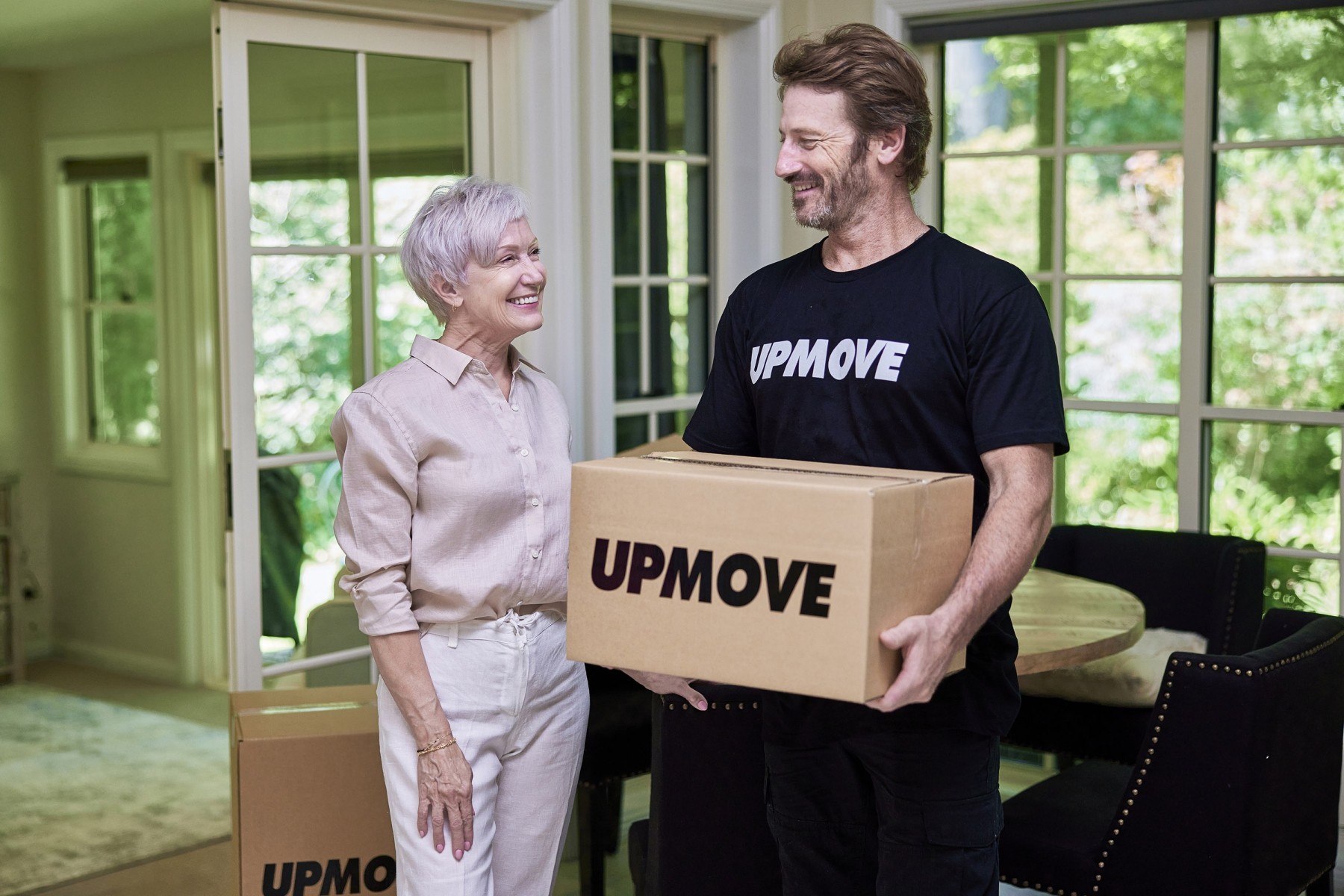 Reliable Brisbane removalist helping senior woman with retirement move