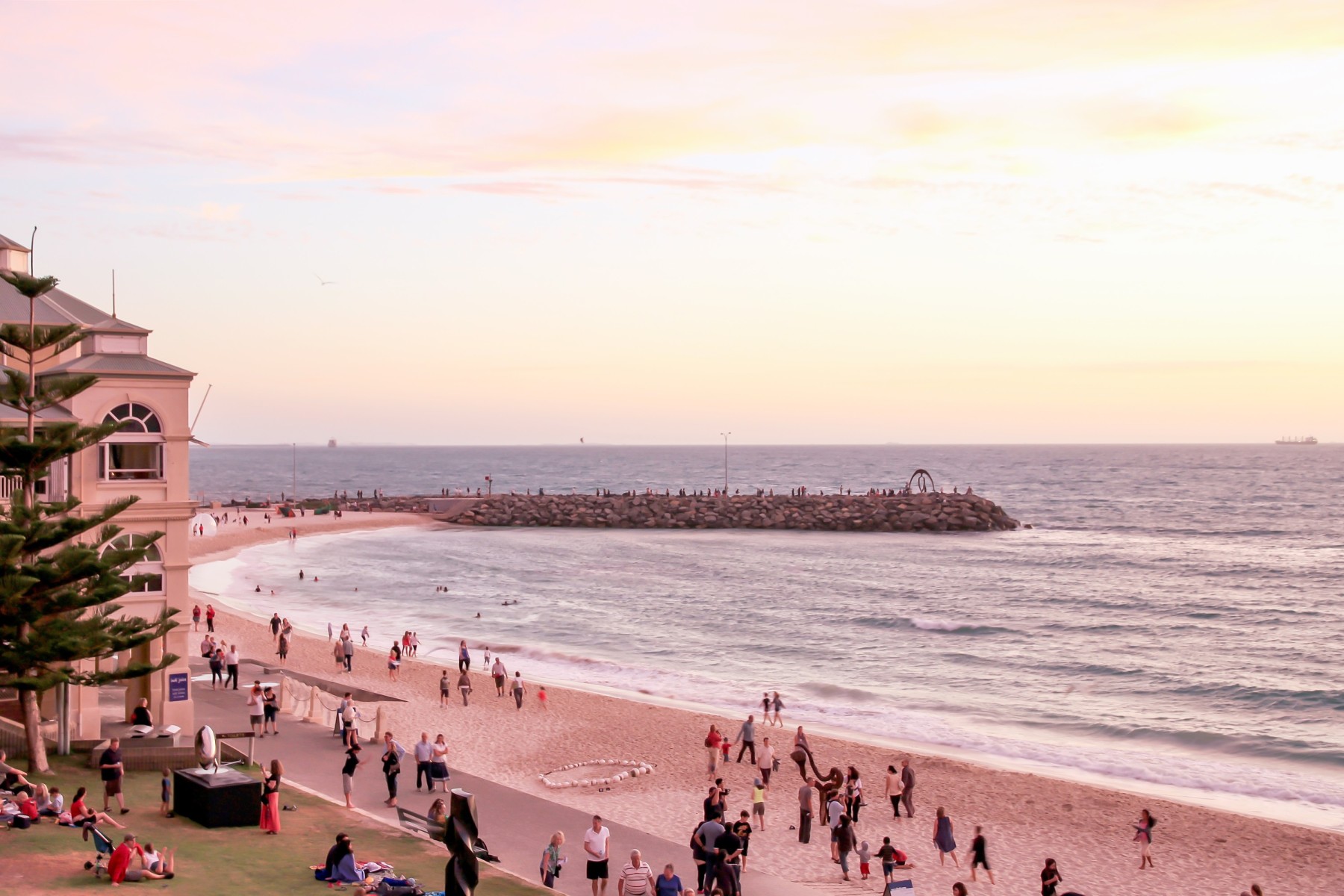 Enjoying beaches in Perth