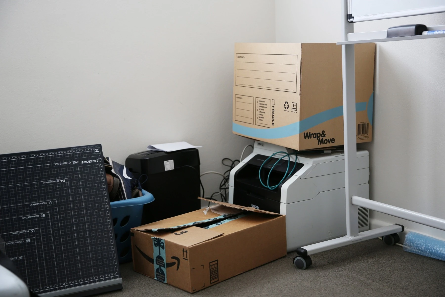 Shifting office furniture and equipment