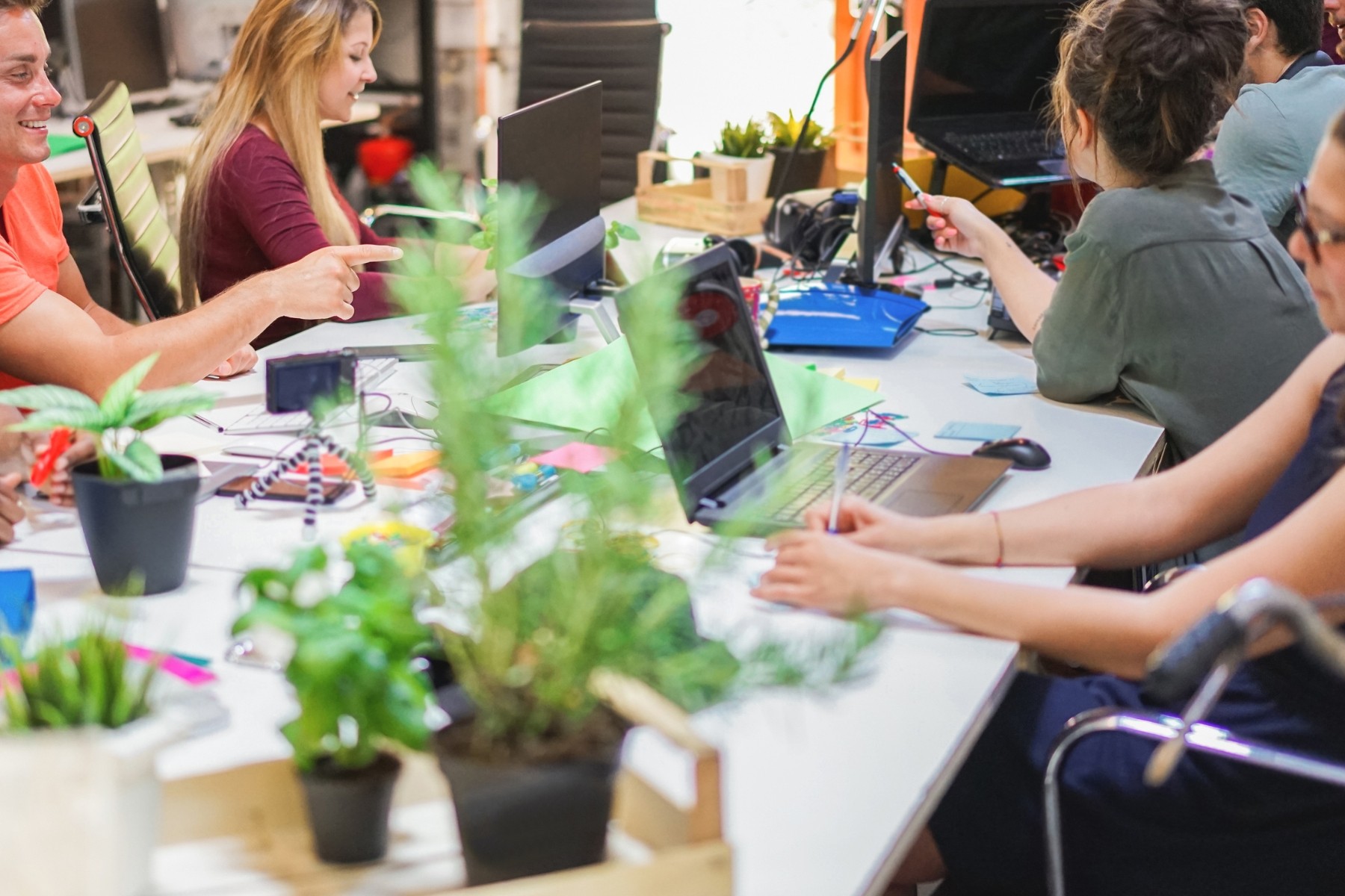 Group of tech professionals coworking and collaborating in Australia